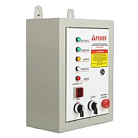 Генератор A-iPower A9000EAX в супертихом зимнем кожухе 1400SS RAL 8019 + блок автозапуска A-iPower 230 В, 50 А